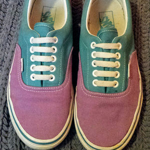 Purple and teal Vans (Men's 8, Women's 9.5)